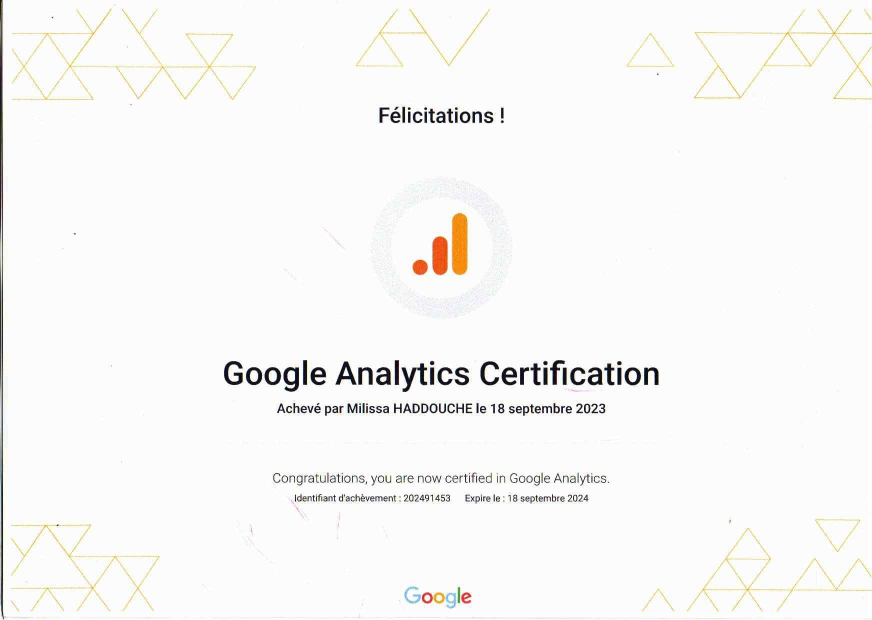 Google Analytics Certification